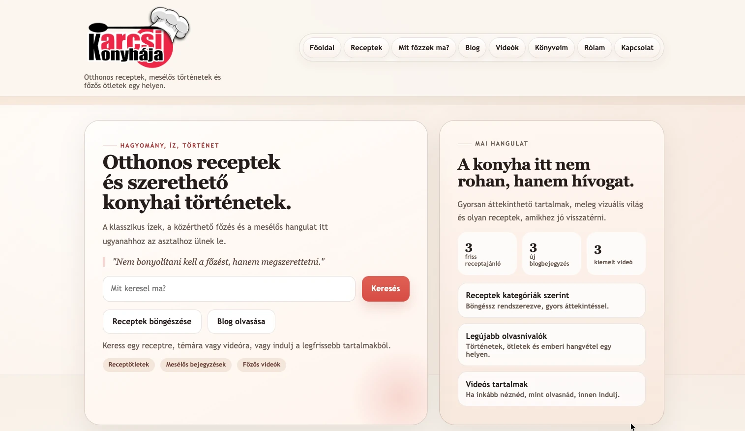 Karcsi konyhája